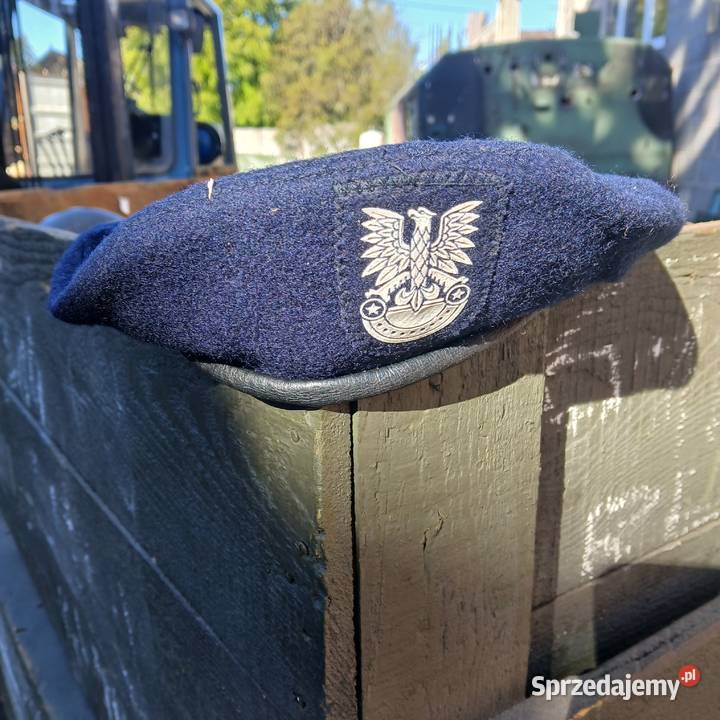 Beret Wojskowy granatowy Milicja ORMO ZOMO LWP