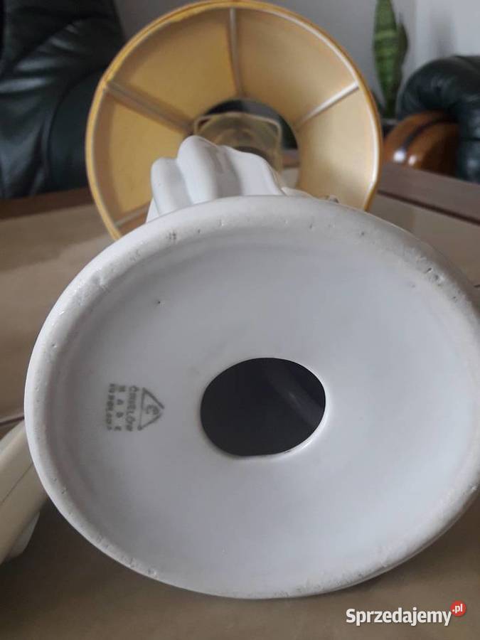 Ćmielów lampka porcelanowa róg obfitości Józef lubelskie