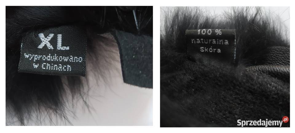 Rękawiczki damskie SKÓRA futerko Pozostałe podlaskie Hajnówka sprzedam