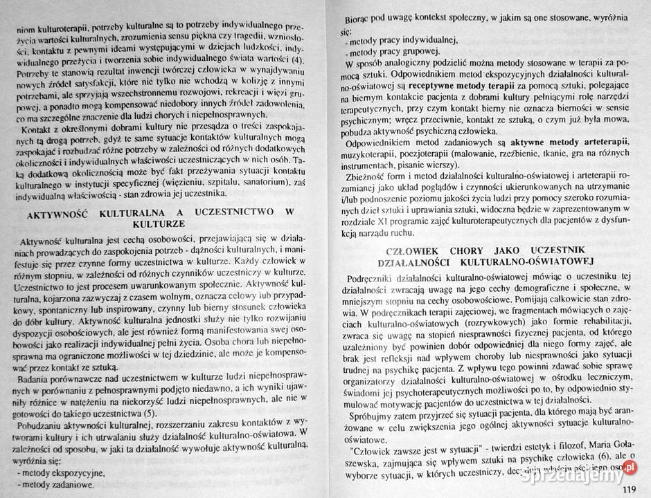 Sztuka i terapia Wita Szulc Książki i Podręczniki Chełm sprzedam