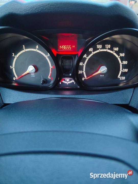 Ford Fiesta MK7 Niski przebieg czarny Leszno