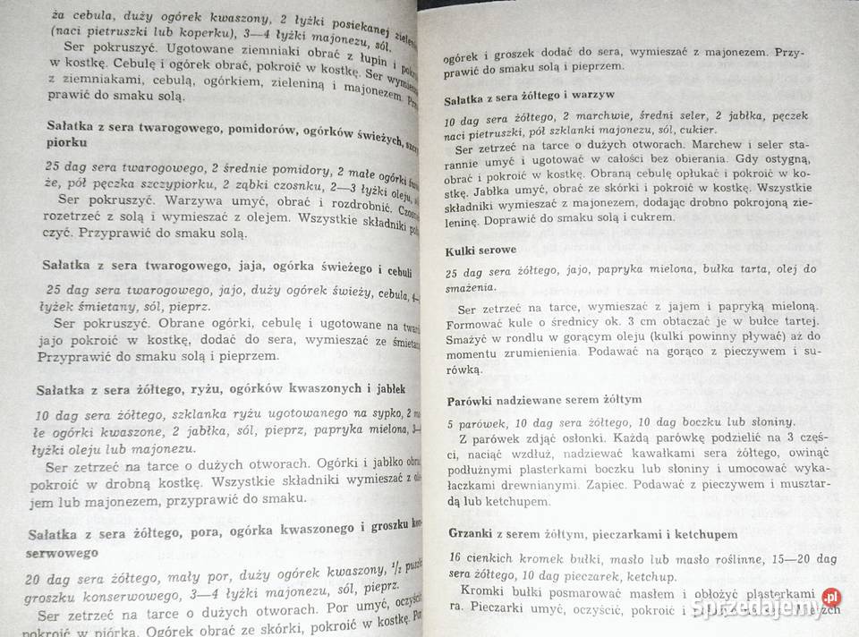 Potrawy z produktów mleczarskich Danuta Sadowska miękka Pozostałe Chełm