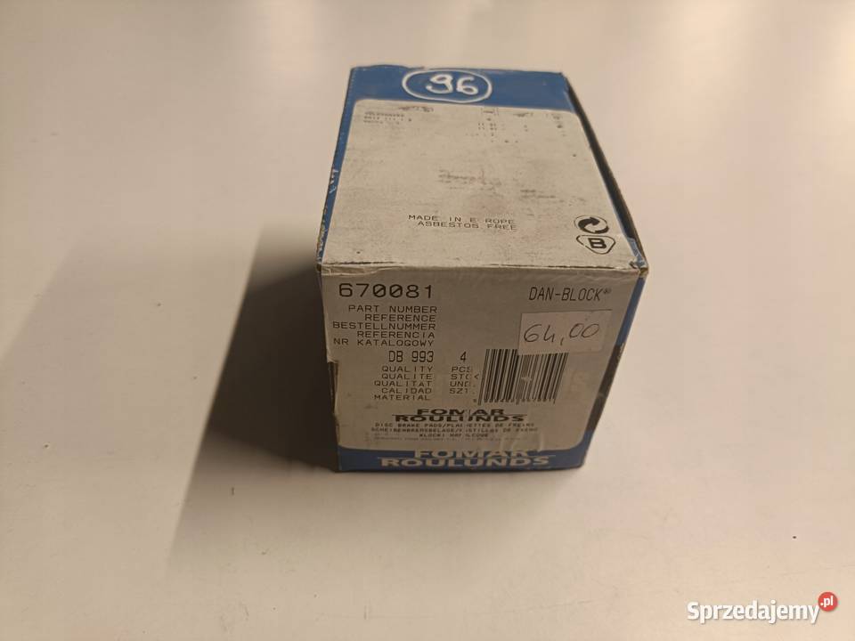 KLOCKI HAMULCOWE VW Golf III Vento PRZEDNIE