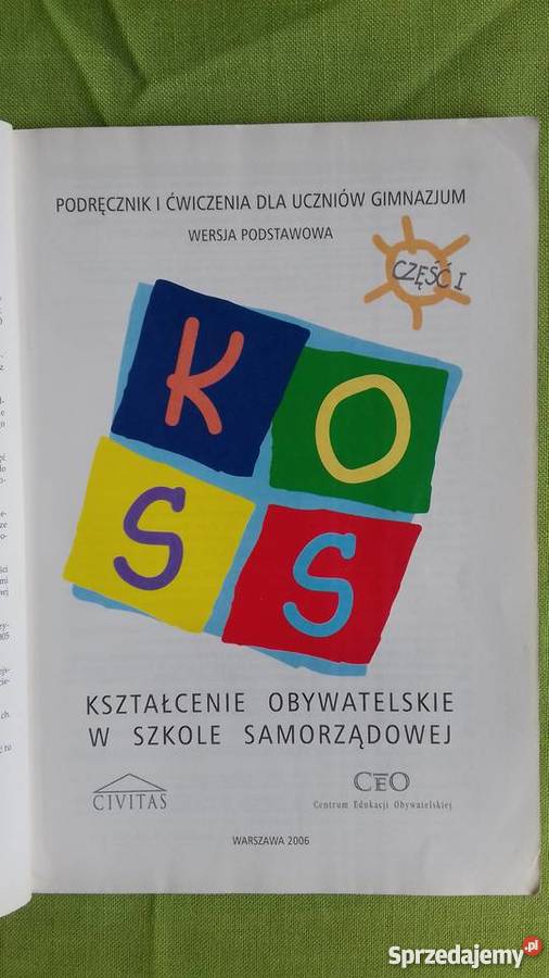 Wiedza o społeczeństwie w gimnazjum część 1 i 2 Małkinia Górna