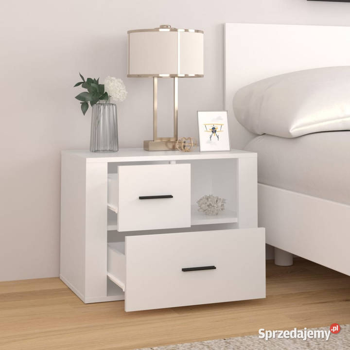 Szafka nocna biała 60x36x45 materiał Warszawa