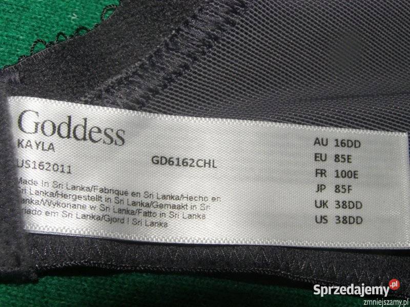 Biustonosz Stanik 38E 85E Goddess Kayla CHARCOAL Biustonosze Siedlce