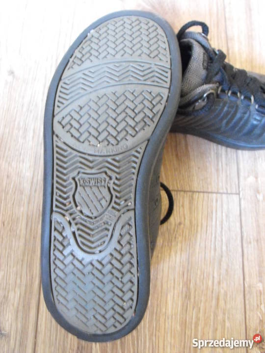 Buty KSWISS 3637 225 SKÓRA sportowe czarne stan Białystok