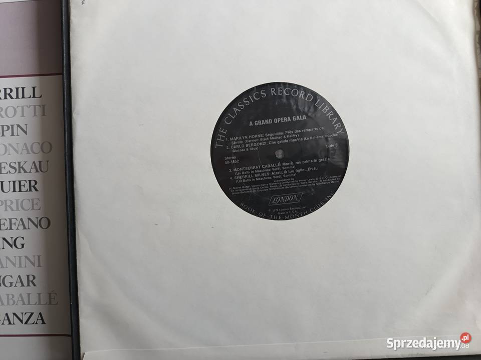 3 płytowy album winylowy A Grand Opera Gala Płyty i kasety wielkopolskie Wronki sprzedam