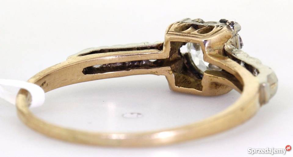 Pierścionek z Brylantami Antyk 055 karata Pierścionki Łódź