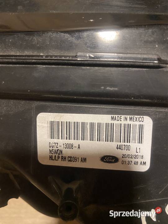 Lampa prawy przód Ford Fusion Ford Mondeo MK5 Jasienica