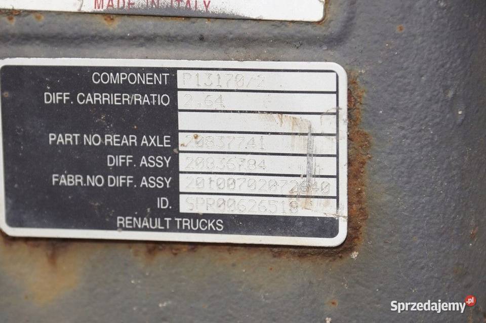 GLOWKA WKLAD MOSTU RENAULT PREMIUM 460DXI osobowe kujawsko-pomorskie Lipno