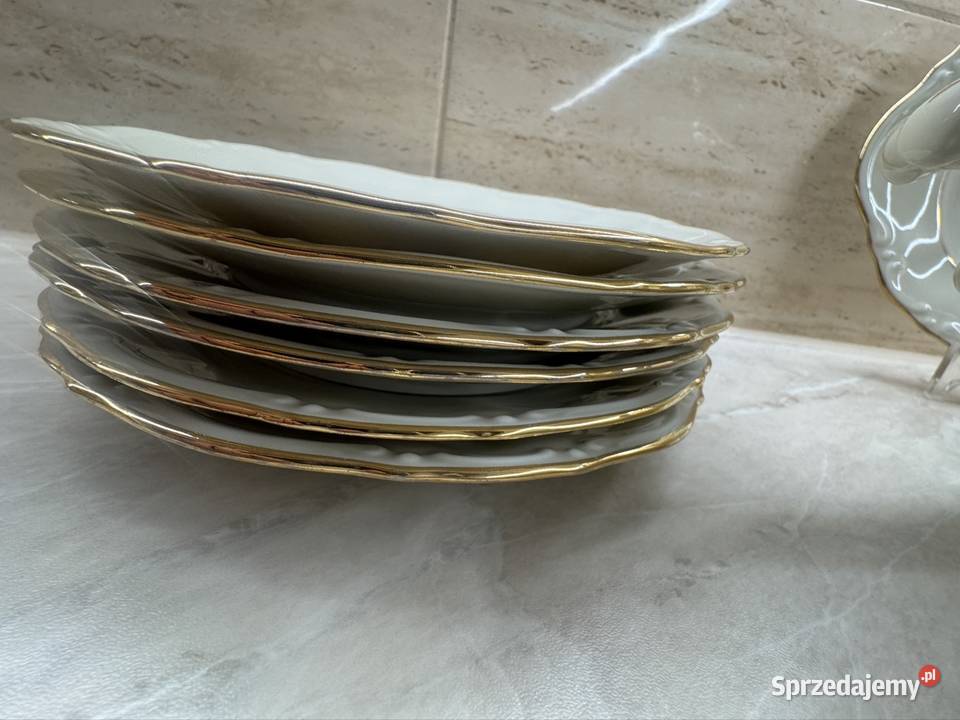 Elegancki serwis obiadowy Bavaria kolor ecru Biłgoraj