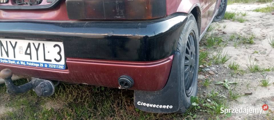 Tylne zderzak cinquecento kolor 183