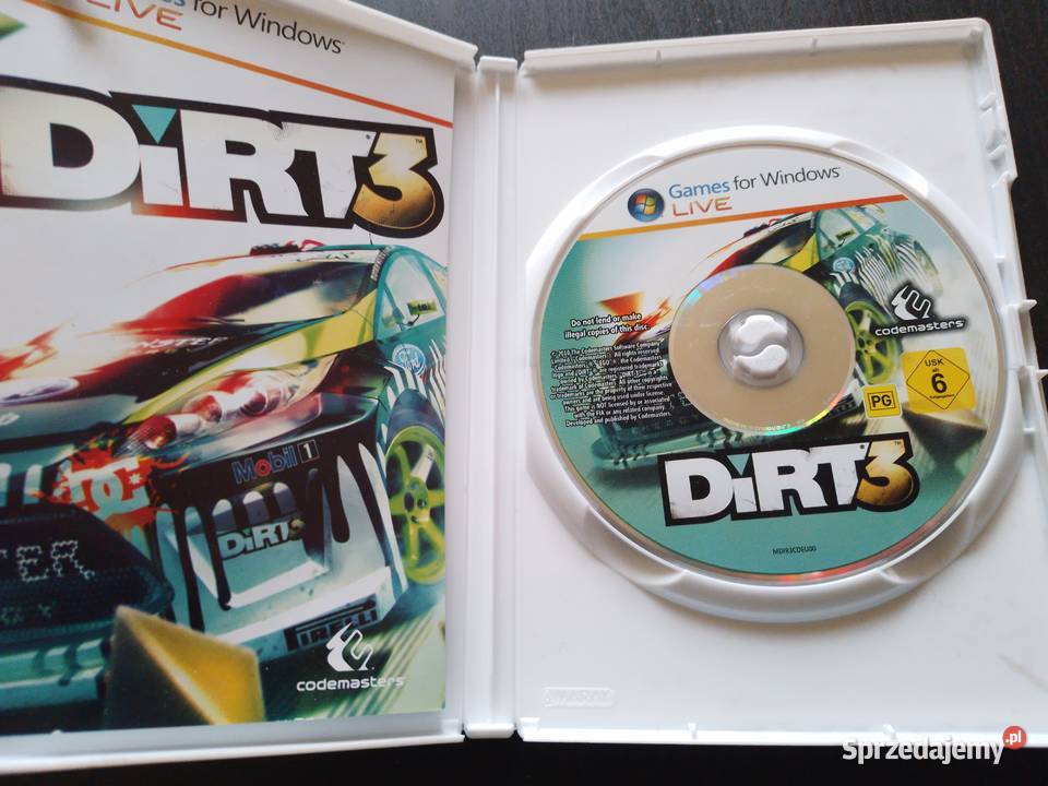 Dirt 3 PC DVD małopolskie Libiąż sprzedam
