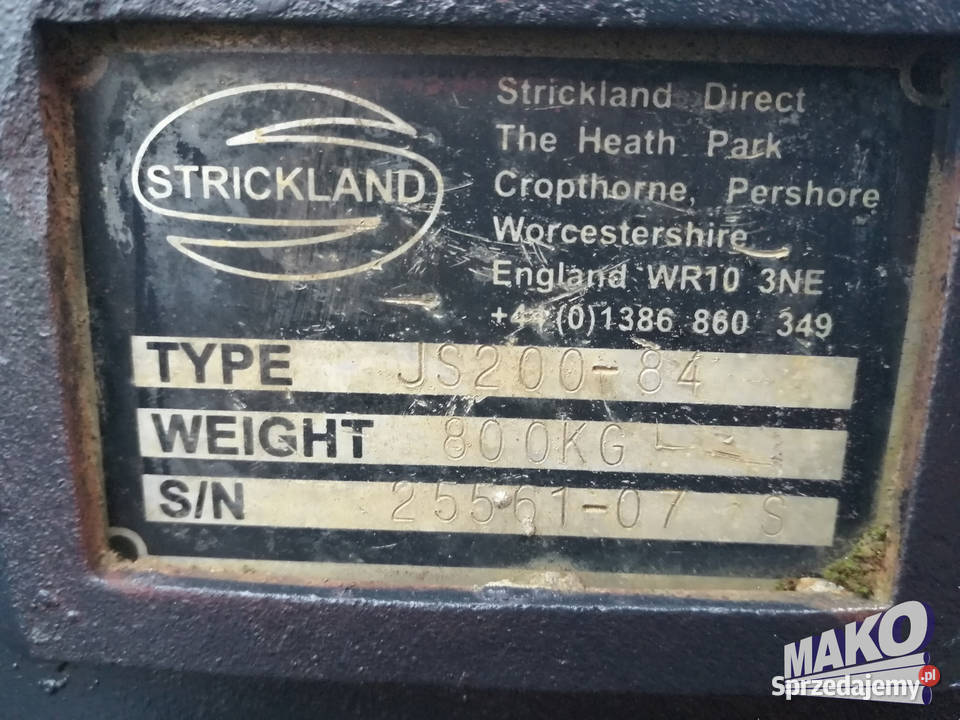 Łyżka skarpowa Strickland 210 Miller fi 80 świętokrzyskie Ostrowiec Świętokrzyski