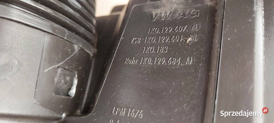 OBUDOWA FILTRA POWIETRZA WLOT VW SEAT SKODA AUDI osobowe Motoryzacja sprzedam