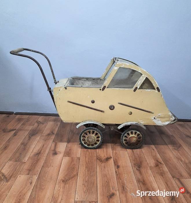 Retro Wózek Dziecięcy lata 50 AntykiMarki mazowieckie Marki