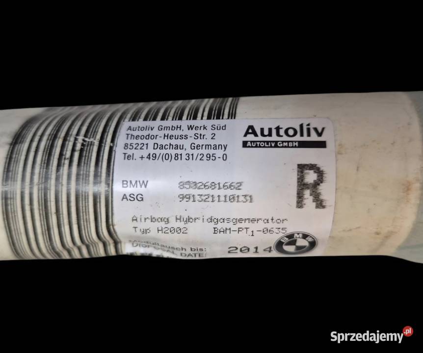 KOMPLET KURTYNA AIRBAG LEWA PRAWA BMW E46 SEDAN osobowe Działoszyce
