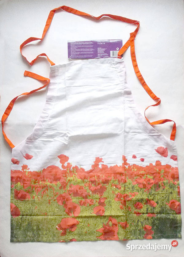 fajny fartuszek ładny fartuszek w kwiaty zielony Łódź sprzedam