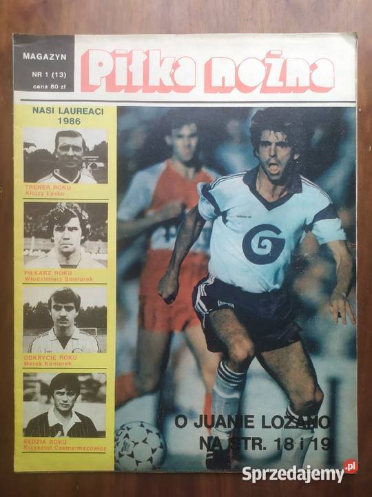 Piłka Nożna Magazyn rocznik 1987 kompletny Rok wydania 1987 Łódź