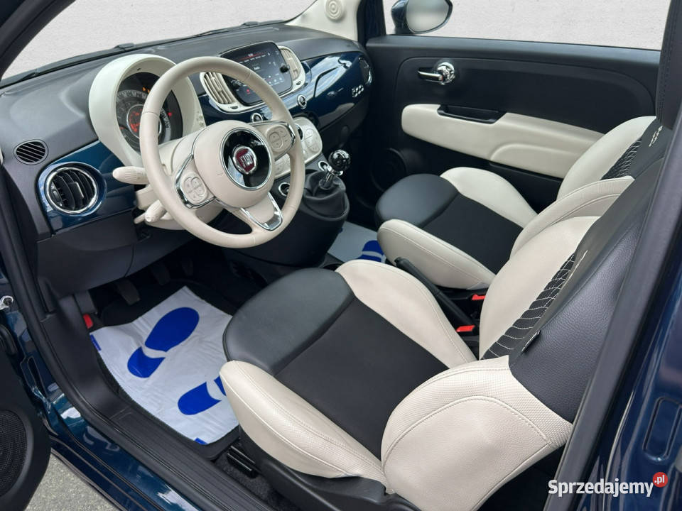 Fiat 500 10 Hybrid Dolcevita Z Polskiego Salonu niebieski Warszawa sprzedam