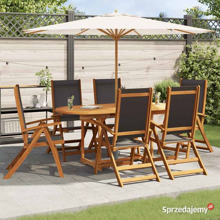vidaXL 7cz zestaw mebli ogrodowych lite drewno Warszawa sprzedam