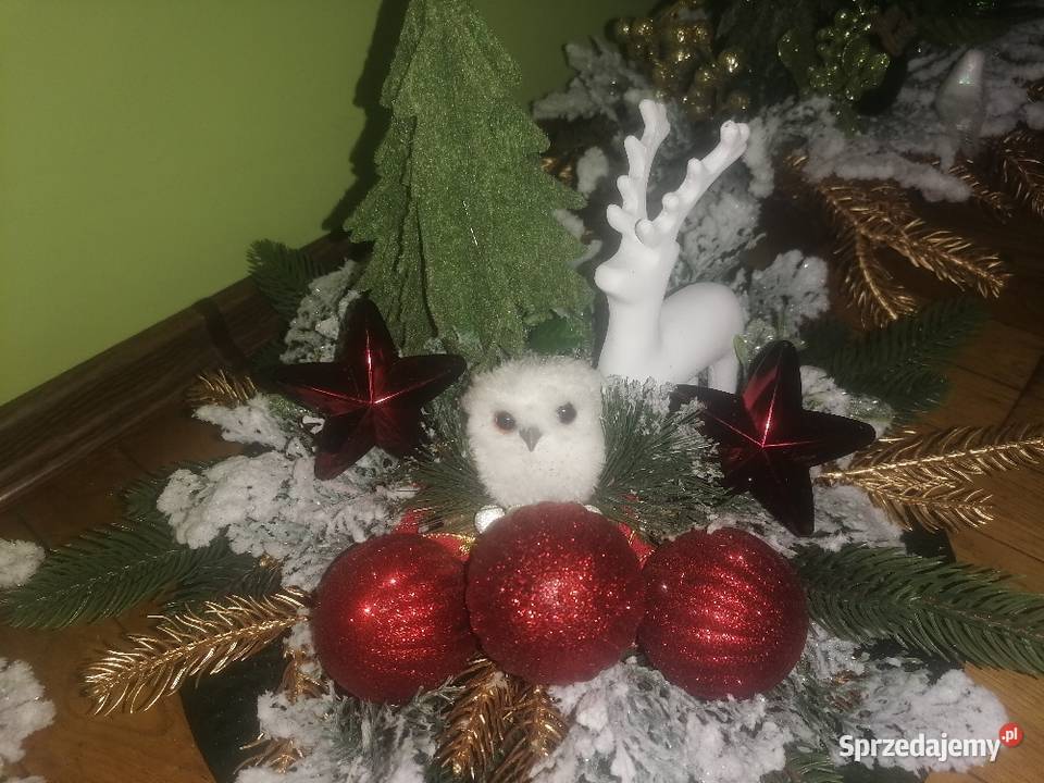 Stroik świąteczny bożonarodzeniowy bombki Pozostałe sprzedam