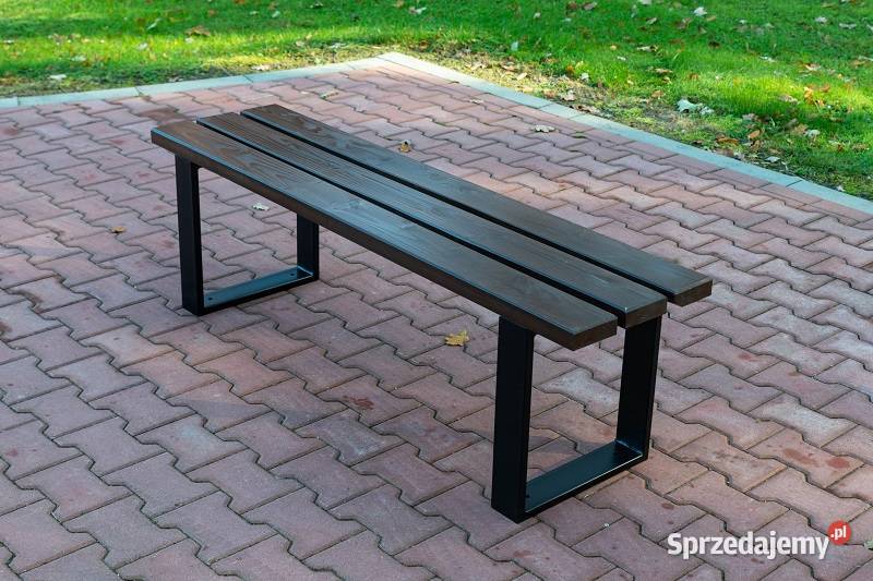 Ławka miejska parkowa ogrodowa bez oparcia 180 Kraków