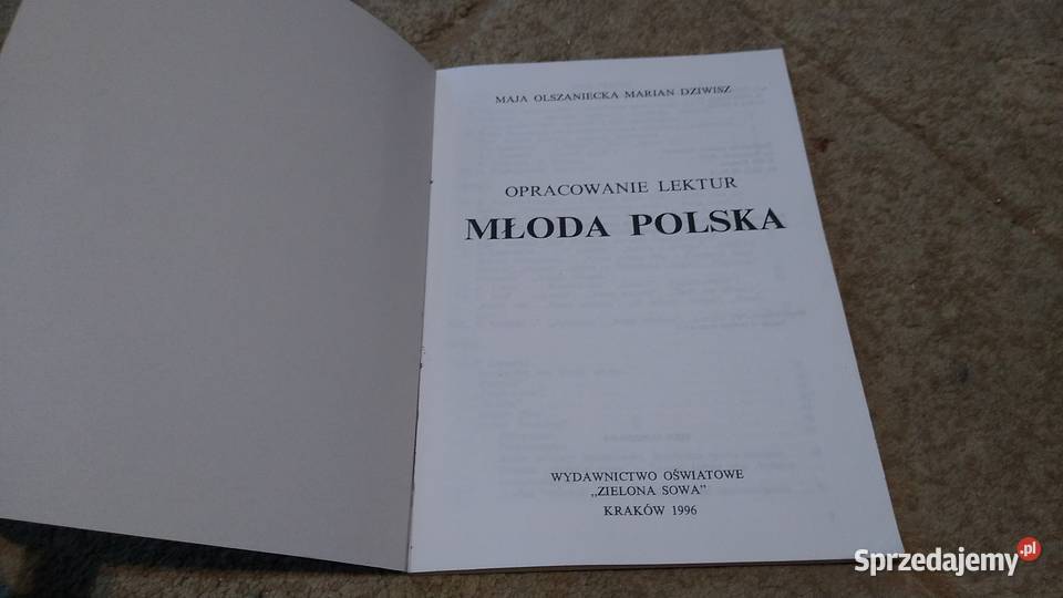 Młoda Polska opracowanie lektur Olszaniecka Gdańsk