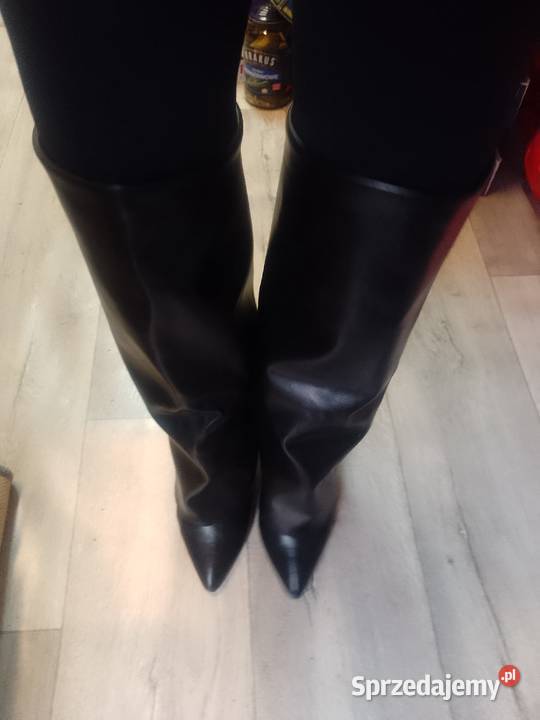 39 Ekskluzywne czarne Kozaki kowbojki wieczorowe Kraków