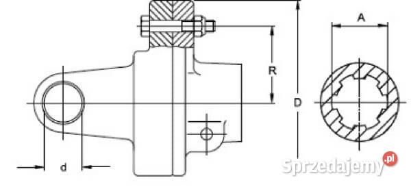 Sprzęgło kołek sćinany Walterscheid KB6120 1 34 Kamionna