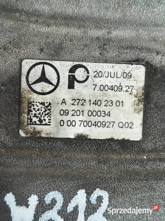 KOLEKTOR SSĄCY Mercedes W212 35 V6 CGI oryginał osobowe Motoryzacja