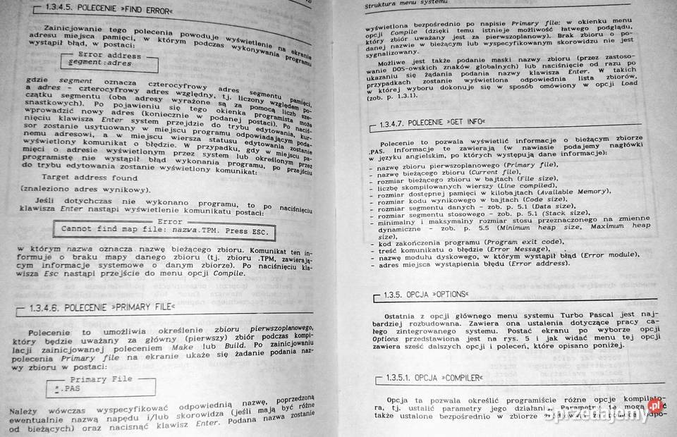 Podstawy systemu języka Turbo Pascal 40 A