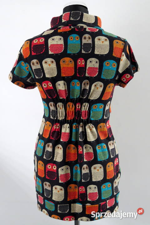 Oryginalna tunika w sowy Forever r S 36 Odzież damska Komorniki