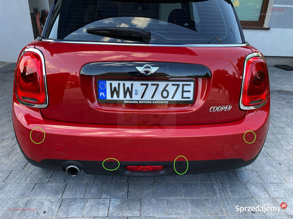 Czujniki parkowania tył Mini Cooper One czerwone Marki