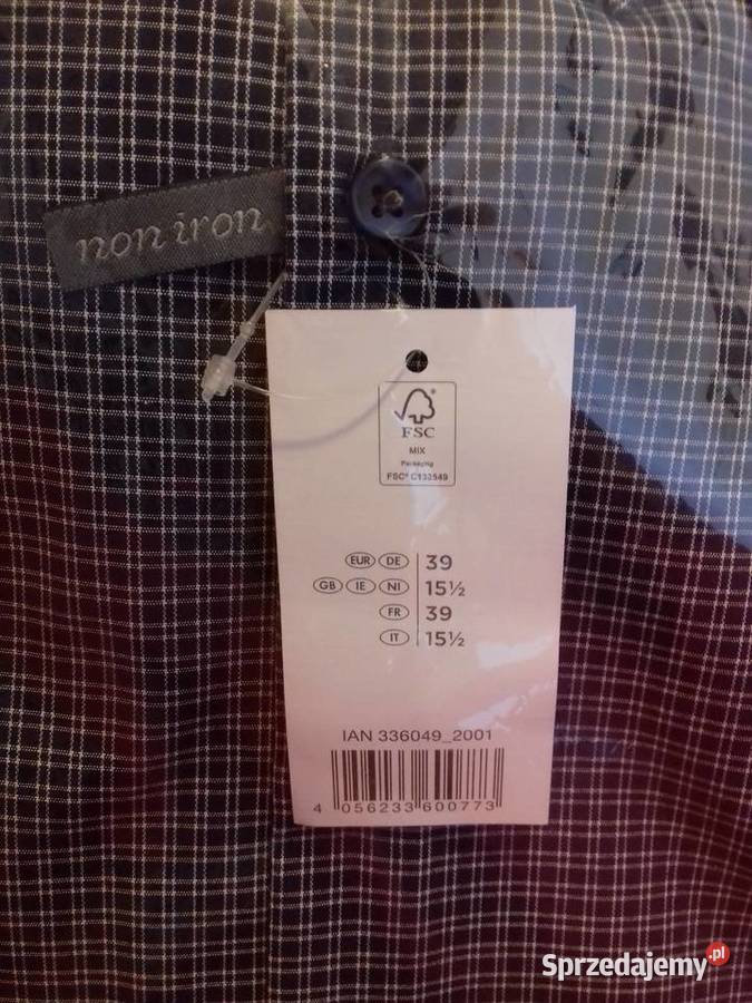 Koszula Noble League 39 krótki rękaw kołnierzyk Warszawa