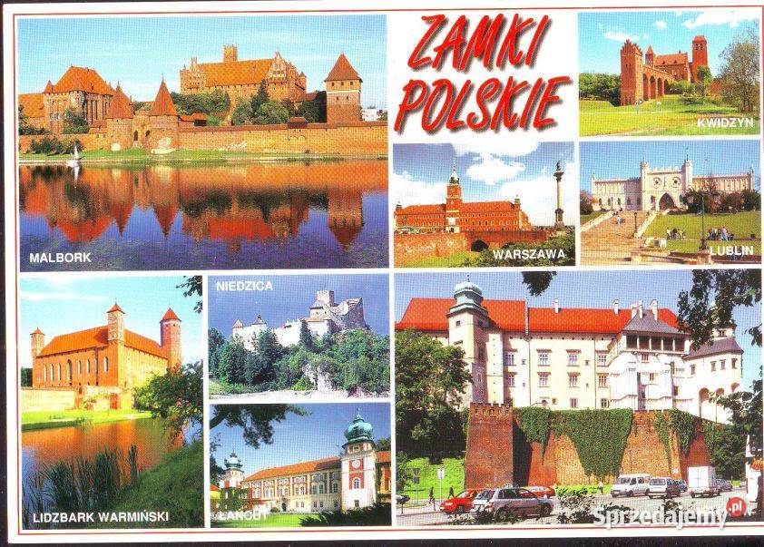 Kart Poczt Zamki Polskie widokI 4 Kolekcje Gliwice