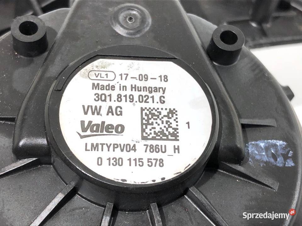 DMUCHAWA NAWIEWU VW TOURAN 3Q1819021C WENTYLATOR osobowe