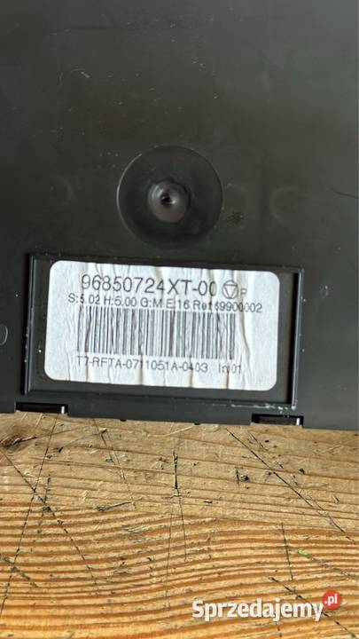 Panel klimatyzacji Peugeot 308 96850724XT00 Panele sterowania, przełączniki Budzyń