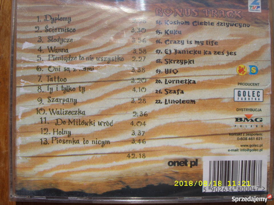 Pop CD GOLEC ORKIESTRA2 Wołów