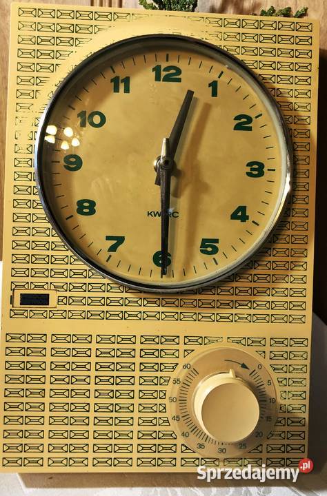 METRON Zegar Kuchenny z Minutnikiem PRL Vintage małopolskie Myślachowice