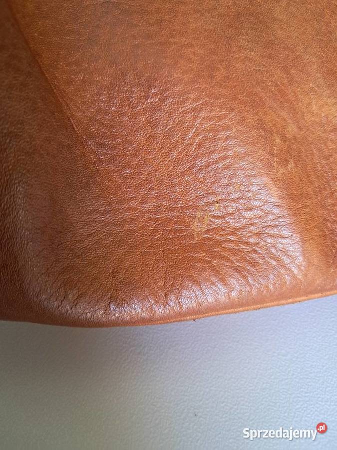 brązowa skórzana torebka genuine leathe stan wys Sandomierz sprzedam