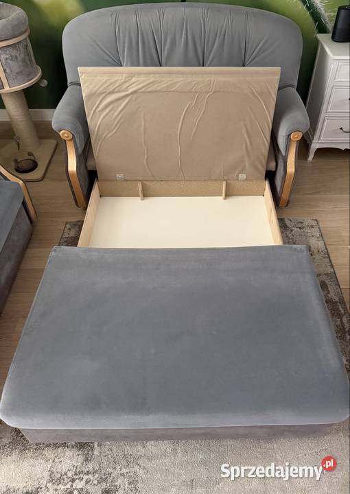 Dwie rozkładane kanapy z funkcją spania BRW Banino