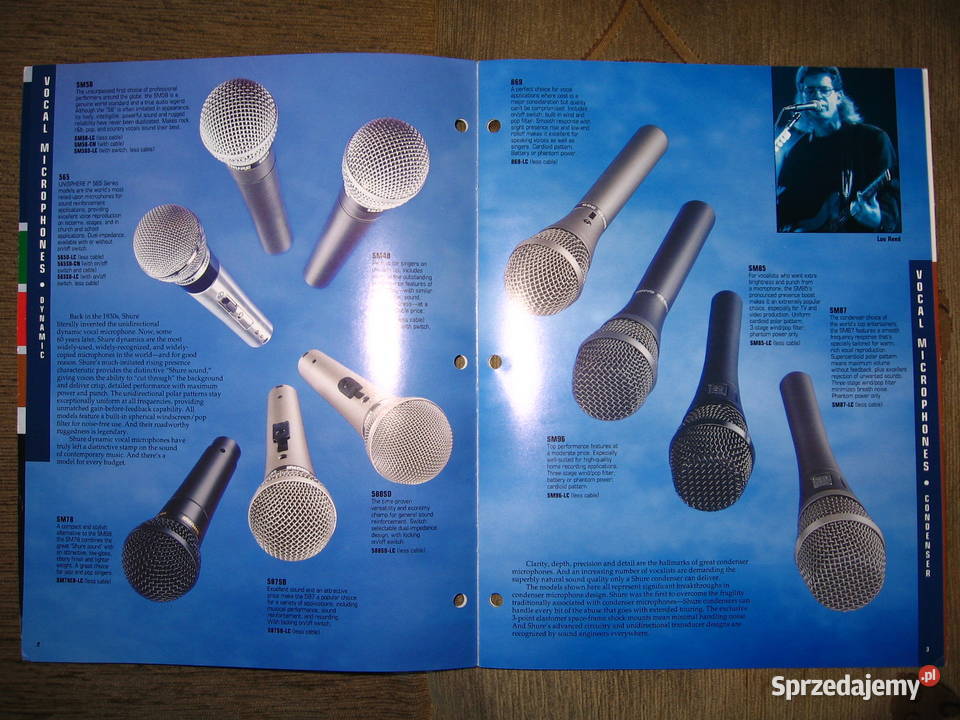 SHURE Microphone and Circuity Products catalog Kępice