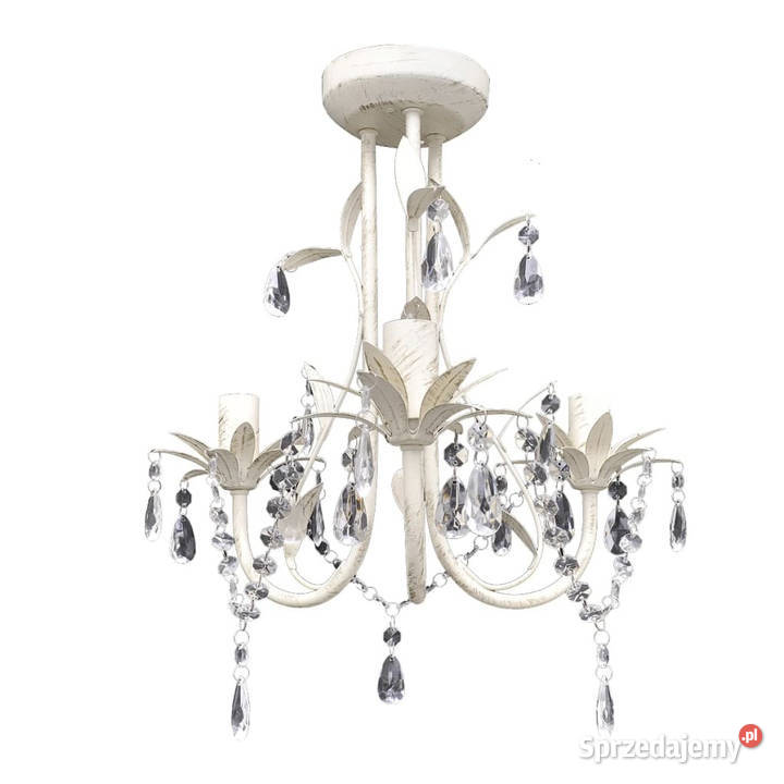 Żyrandol elegancki biały WM240686 mazowieckie Warszawa