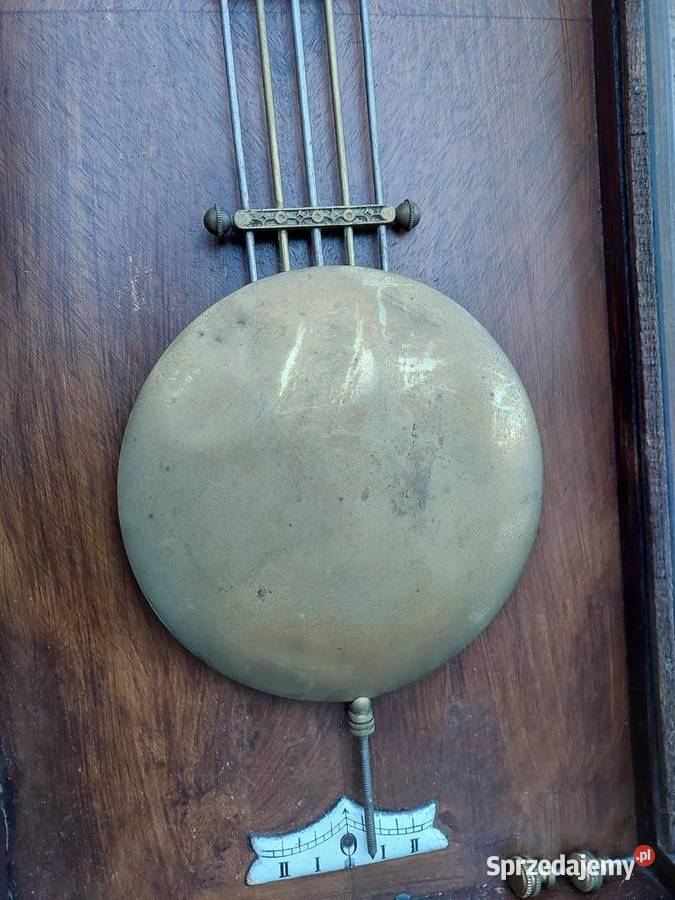Stary zegar ścienny XIXw pełna płyta duży pomorskie Tczew sprzedam