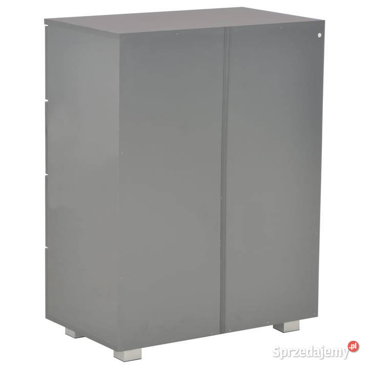 Komoda szara z połyskiem 60x35x80 materiał Komody Warszawa sprzedam