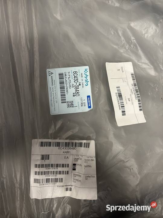 Linka sprzęgła rozdzielacza do traktorów Kubota