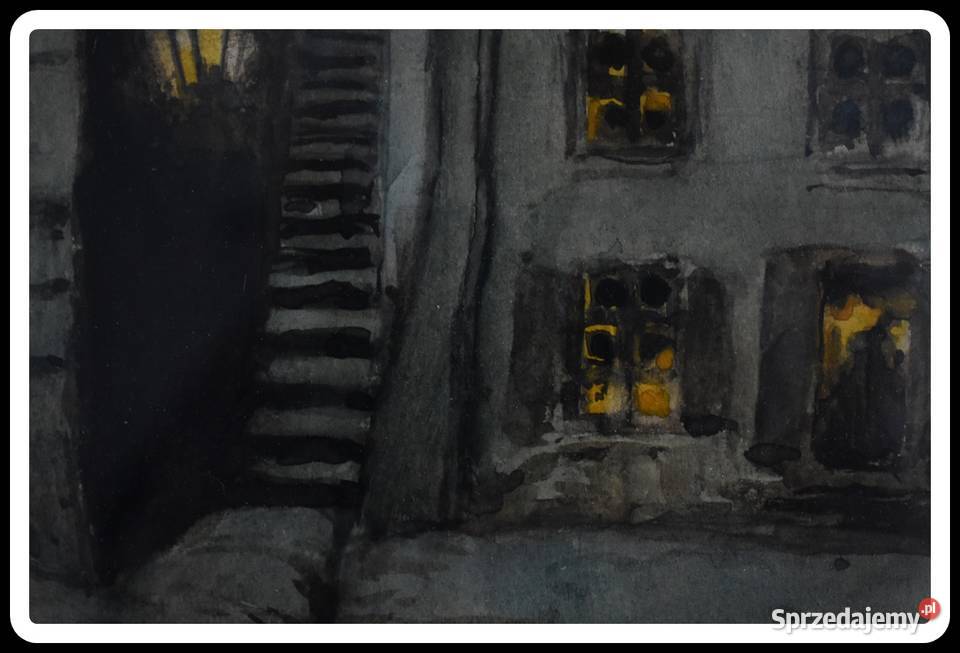 Zofia Stankiewicz obraz Kamienne schodki w ramie