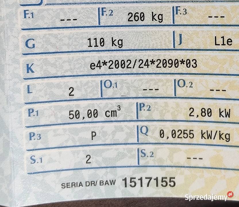 Sprzedam Motocykl ZIPP Kwilcz